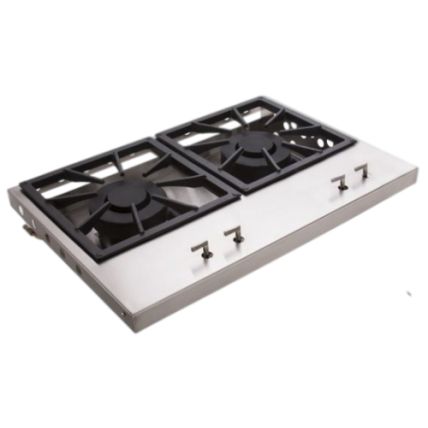 Bifeteira De Embutir Dupla A Gás Inox 304 72cm Com Queimador Industrial Duplo Guindani