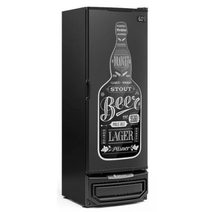 Cervejeira Porta Cega Preta 410 Litros GRBA-400 PR Gelopar