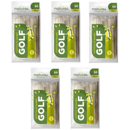 Espeto De Bambu Tipo Golf 15cm 250 Unidades Natural Produtos
