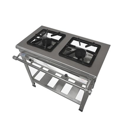 Fogão Industrial Linha Extra Inox 2 Bocas 202-I Metal Brey
