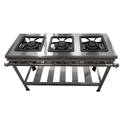 Fogão Industrial Linha Extra Inox 3 Bocas 203-I Metal Brey