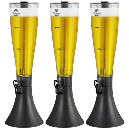 Kit com 3 Torres de Chopp 2,5 Litros MarcBeer MB.2.250 Marchesoni