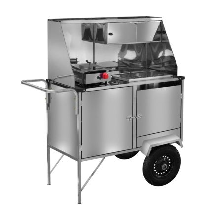 Carrinho De Hot Dog Lanche Com Rodas Pneumáticas Cefaz