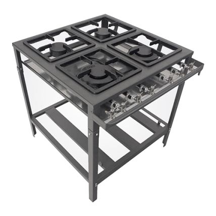 Fogão Industrial 4 Bocas Alta Pressão FE-504 Metal Brey