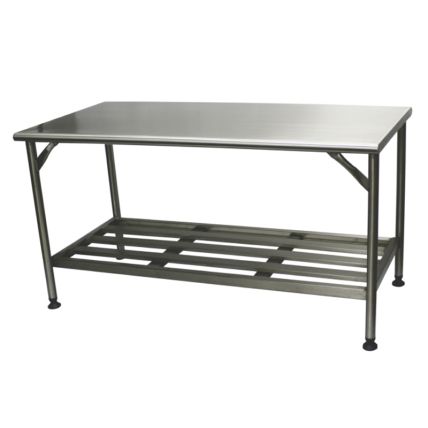 Mesa Bancada para Panificação Inox com Prateleira Panimundi