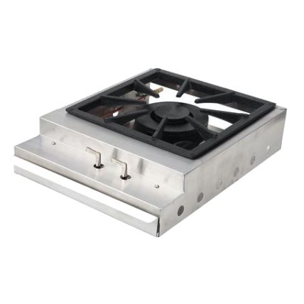 Bifeteira De Sobrepor A Gás Inox 36cm Com Queimador Industrial Duplo Guindani