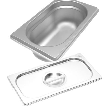 Kit Cuba e Tampa Gastronômica Buffet 1/3GN Profundidade 65mm Compre Conosco