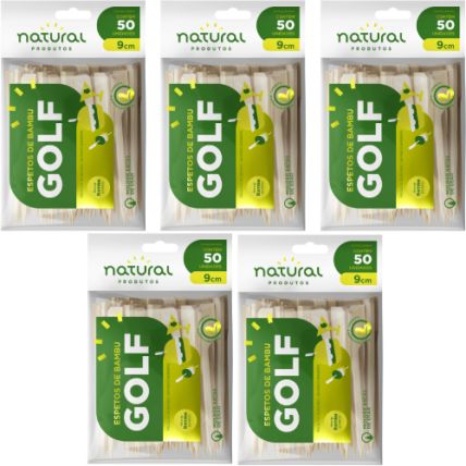 Espeto De Bambu Tipo Golf 9cm 250 Unidades Natural Produtos
