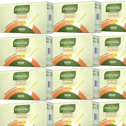 Palito De Bambu Para Cocktail 50000 Unidades Natural Produtos