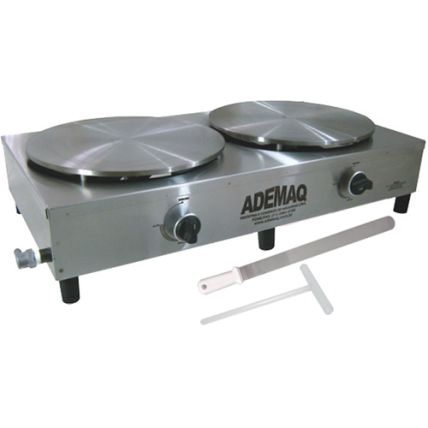 Máquina de Crepe Francês / Panquequeira Dupla a Gás Ademaq