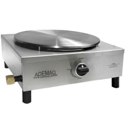 Máquina de Crepe Francês / Panquequeira a Gás Simples Ademaq