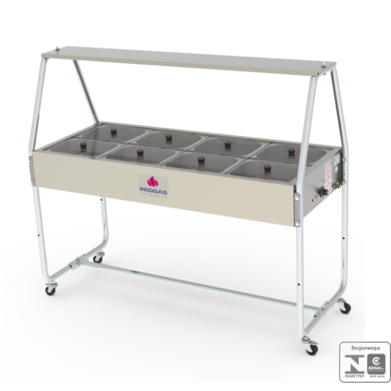 Buffet Térmico 8 Cubas PRB-08 GN Progás 