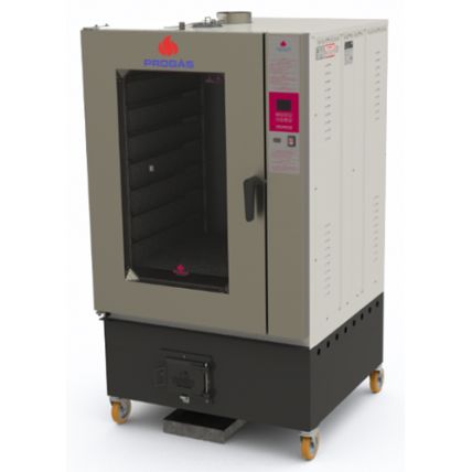 Forno Turbo Lenha 8 Esteiras PRTLT-8000 Fornalha Traseira Progás
