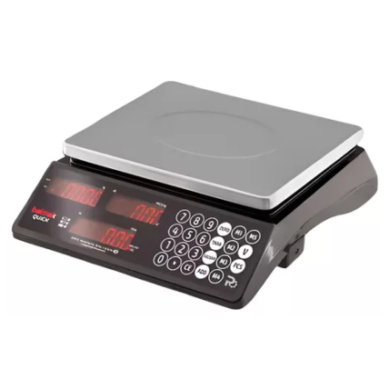 Balança Quick Balmak 3 em 1 com bateria 33Kg Prato Inox Bivolt