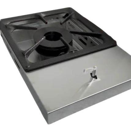 Bifeteira De Embutir Modelo Econômico A Gás Cooktop Inox 30cm Com Queimador Duplo  TGrill/300 Guindani