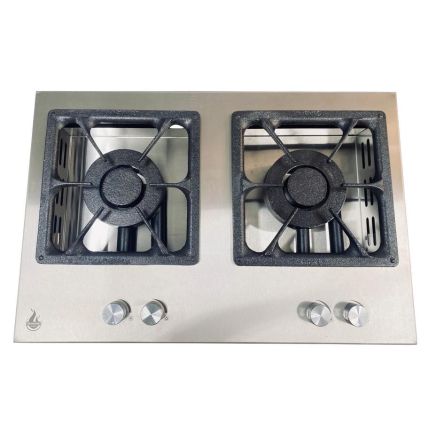 Bifeteira de Embutir Dupla 72cm A Gás Linha Platinum Inox 304 Escovado Guindani