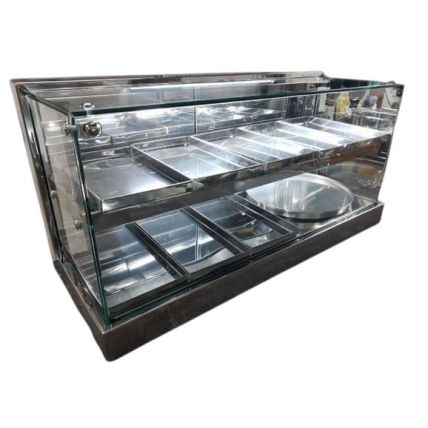 Estufa de Vidro Tipo Reto Dupla 80x40cm Vidro Sob Vidro 8mm Patrinox