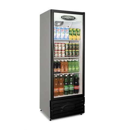 Expositor Refrigerado Vertical 400 litros - Preto Conservex