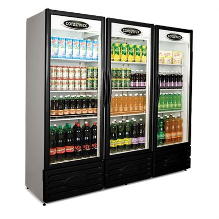 Expositor Refrigerado Vertical 1300 litros - Preto Conservex