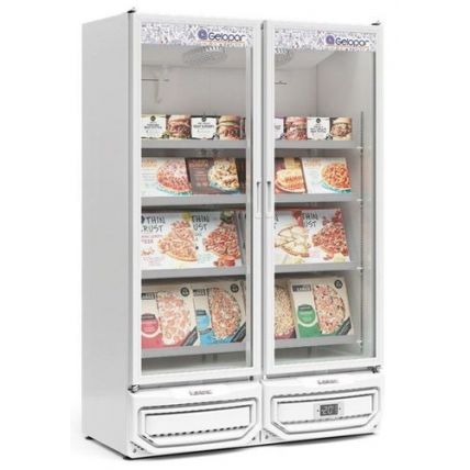 Refrigerador Vertical 2 Portas De Vidro GCVC-950 Gelopar