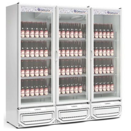 Refrigerador Vertical Conveniência 3 Portas GCBC-1450 Gelopar