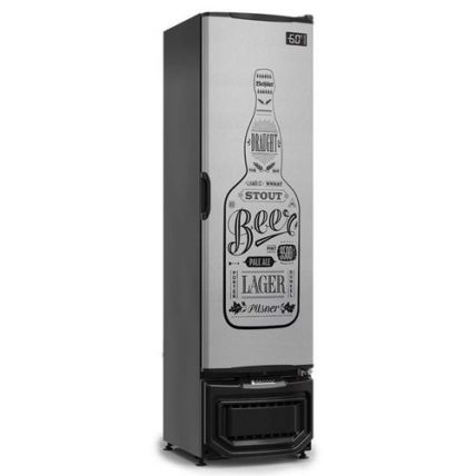 Refrigerador Vertical Para Bebidas Com Porta Inox GCB-23E GW Gelopar