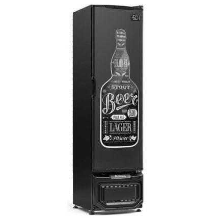 Refrigerador Vertical Para Bebidas Com Porta Adesivada GCB-23E PR Gelopar
