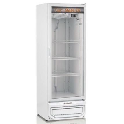 Refrigerador Vertical Porta De Vidro GRBA-400PV Gelopar